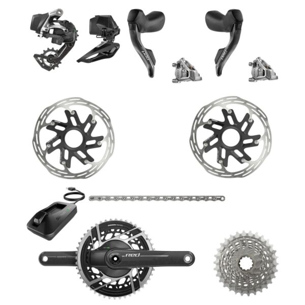 SRAM RED AXS 2x12 Gruppe - Powermeter 48/35 Zähne
