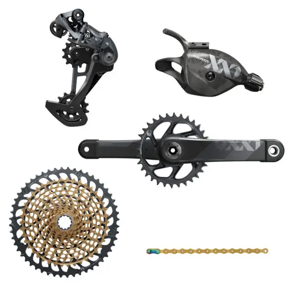 SRAM XX1 Eagle Boost Gruppe - 1x12-fach - Trigger-Schalter - 10-52 Z. XG-1299 Kassette - gold