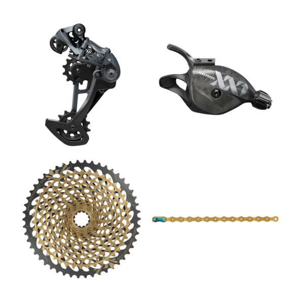 SRAM XX1 Eagle 1x12-fach Upgrade Kit - Trigger-Schalter - 10-50 Z. XG-1299 Kassette - gold